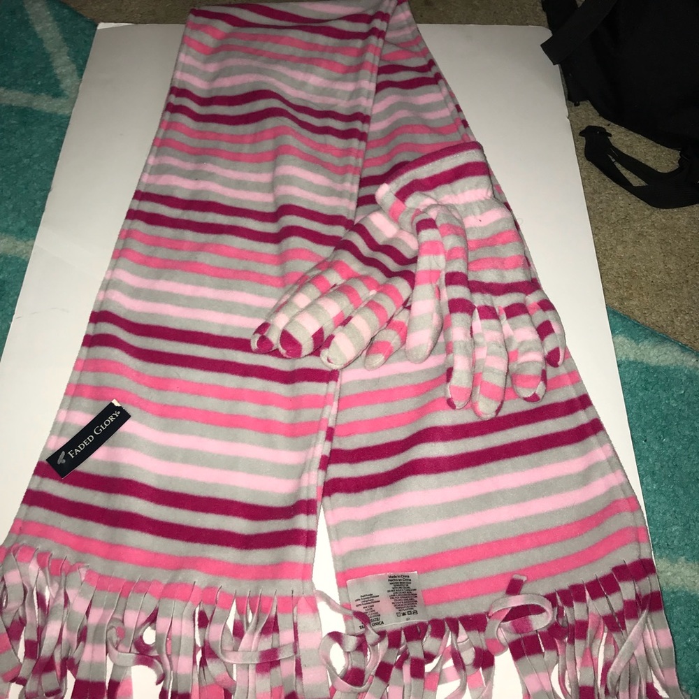 Scarf and glove bundle